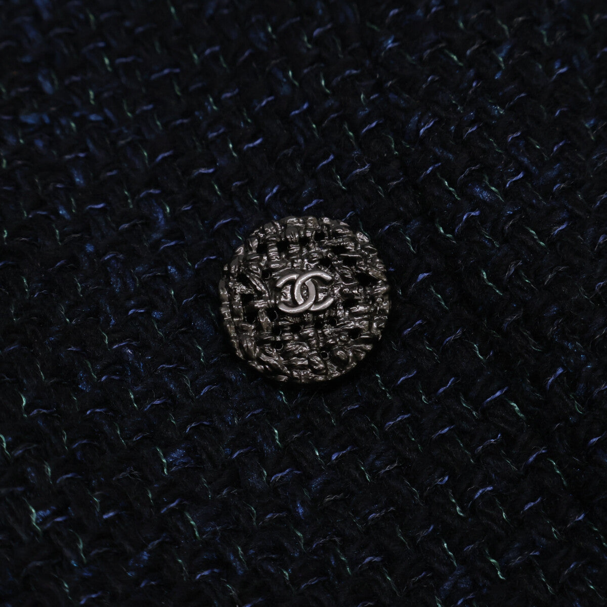 CHANEL シャネル 【美品】P44287/P44288 ココマークボタン ツイード ジップアップ ジャケット/スカート セットアップ スーツ セットアップ