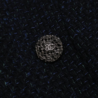 CHANEL シャネル 【美品】P44287/P44288 ココマークボタン ツイード ジップアップ ジャケット/スカート セットアップ スーツ セットアップ