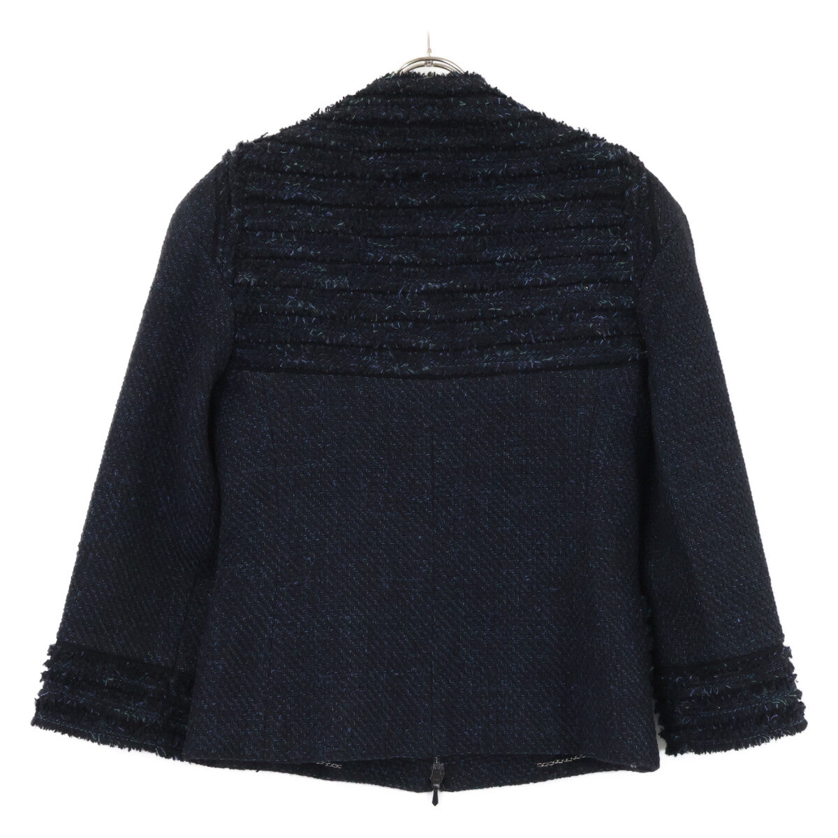 CHANEL シャネル 【美品】P44287/P44288 ココマークボタン ツイード ジップアップ ジャケット/スカート セットアップ スーツ セットアップ