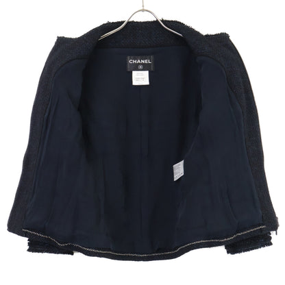 CHANEL シャネル 【美品】P44287/P44288 ココマークボタン ツイード ジップアップ ジャケット/スカート セットアップ スーツ セットアップ