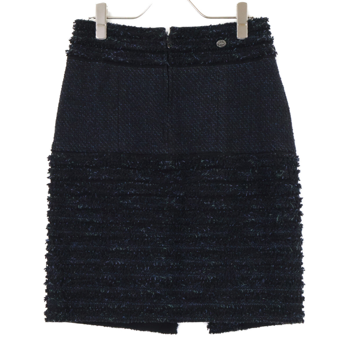 CHANEL シャネル 【美品】P44287/P44288 ココマークボタン ツイード ジップアップ ジャケット/スカート セットアップ スーツ セットアップ