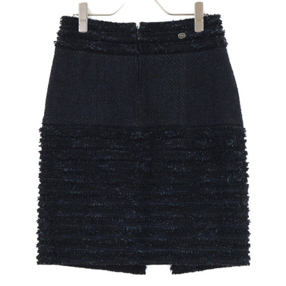 CHANEL シャネル 【美品】P44287/P44288 ココマークボタン ツイード ジップアップ ジャケット/スカート セットアップ スーツ セットアップ