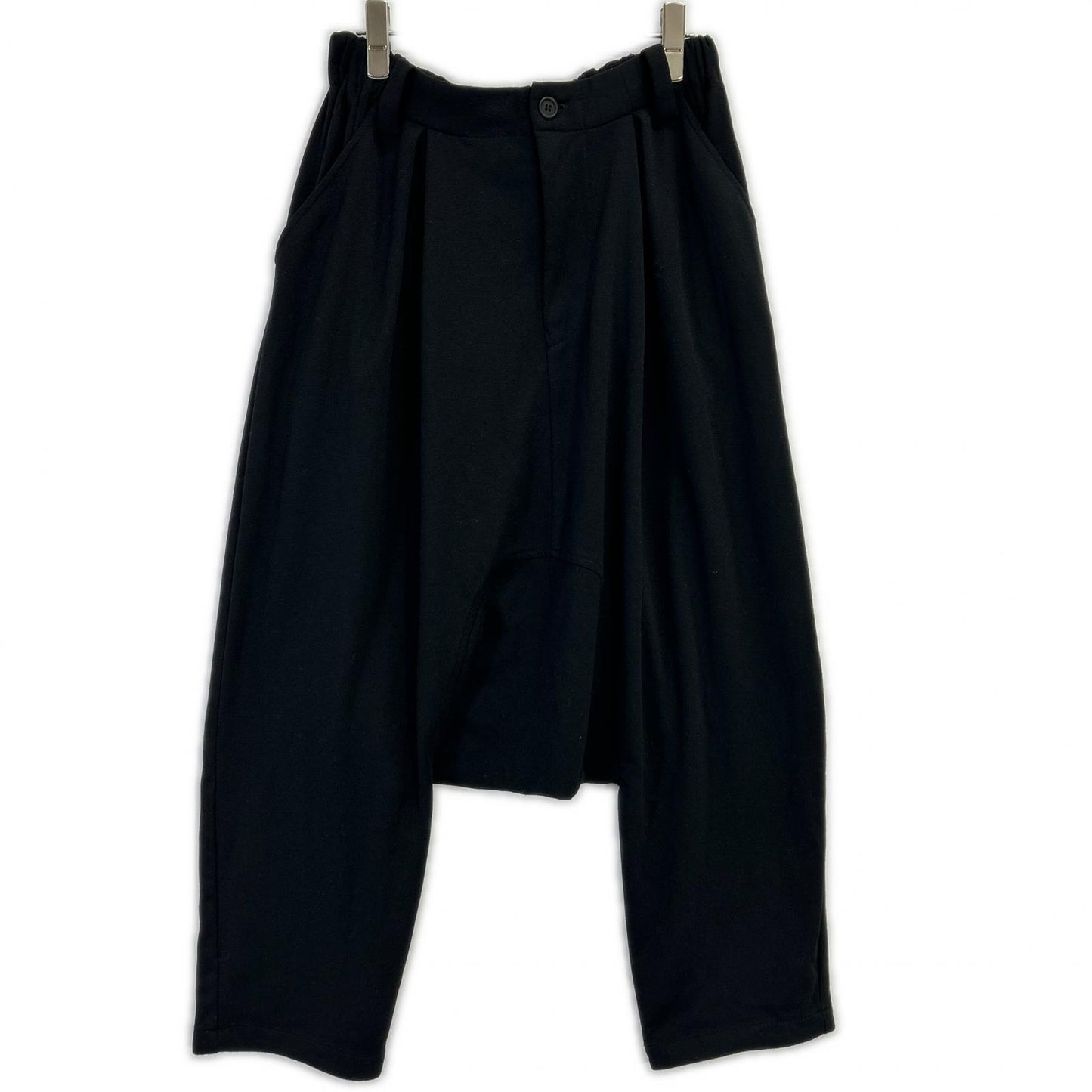 MOYURU 萌 93066444 ブラック レーヨン混 サルエルパンツ ボトムス