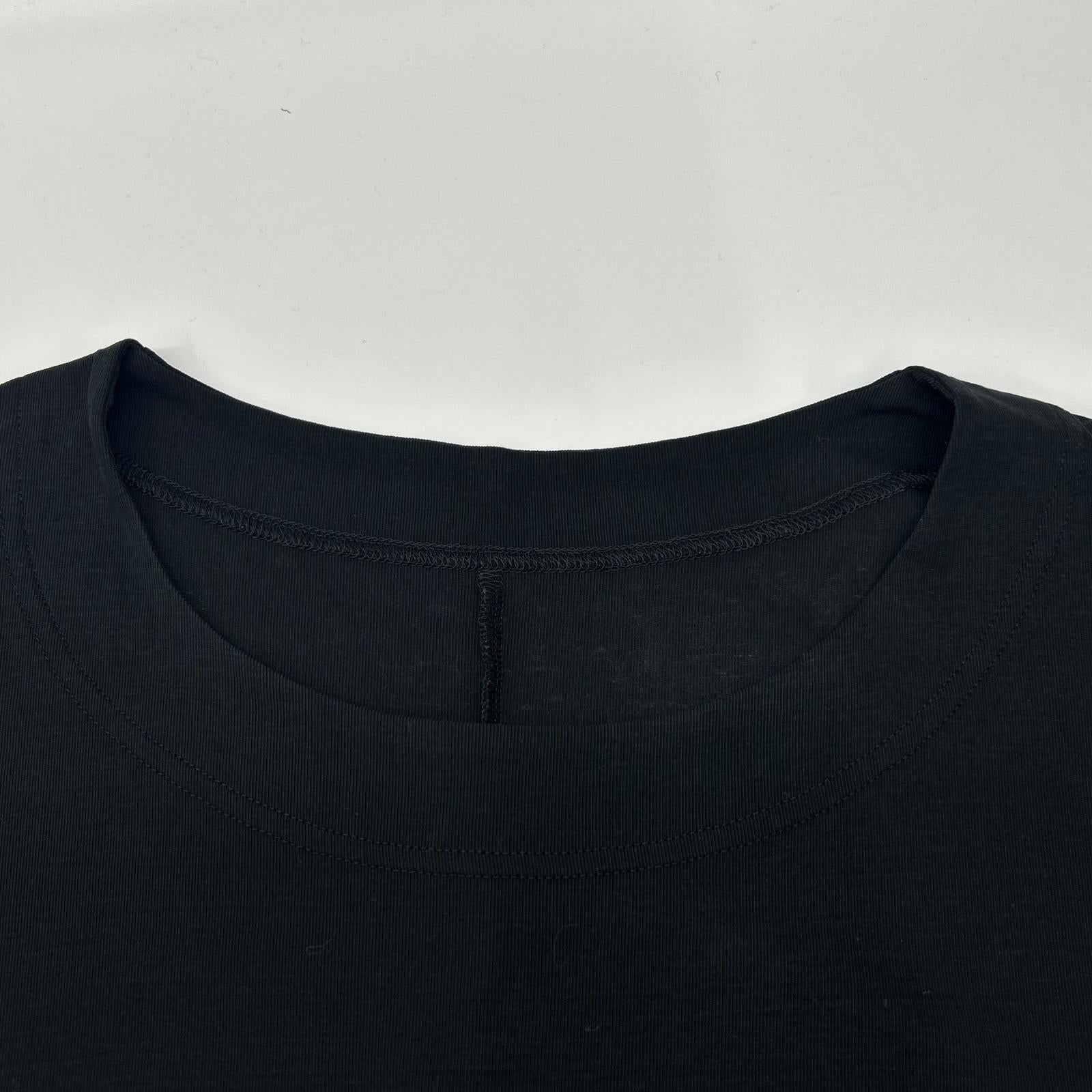 Fume Senso Unico 芽風 11125425 ブラック コットン アシンメトリーヘム ショートスリーブワンピース ワンピース