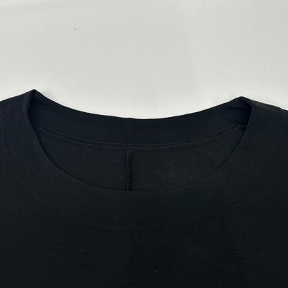 Fume Senso Unico 芽風 11125425 ブラック コットン アシンメトリーヘム ショートスリーブワンピース ワンピース