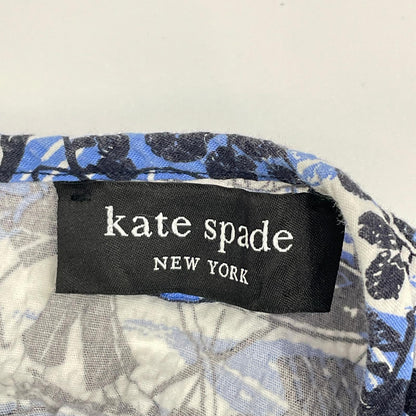 Kate spade ケイトスペード ブルー シーニックストロールローンドレス ランドスケーププリントワンピース ワンピース