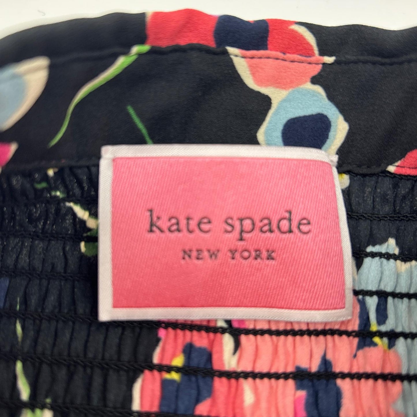 Kate spade ケイトスペード ブラック チューリップトスリビエラドレス フラワープリントワンピース ワンピース