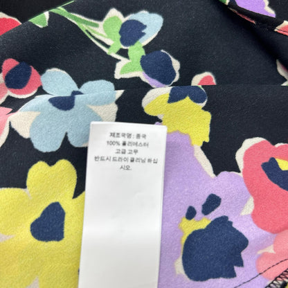 Kate spade ケイトスペード ブラック チューリップトスリビエラドレス フラワープリントワンピース ワンピース