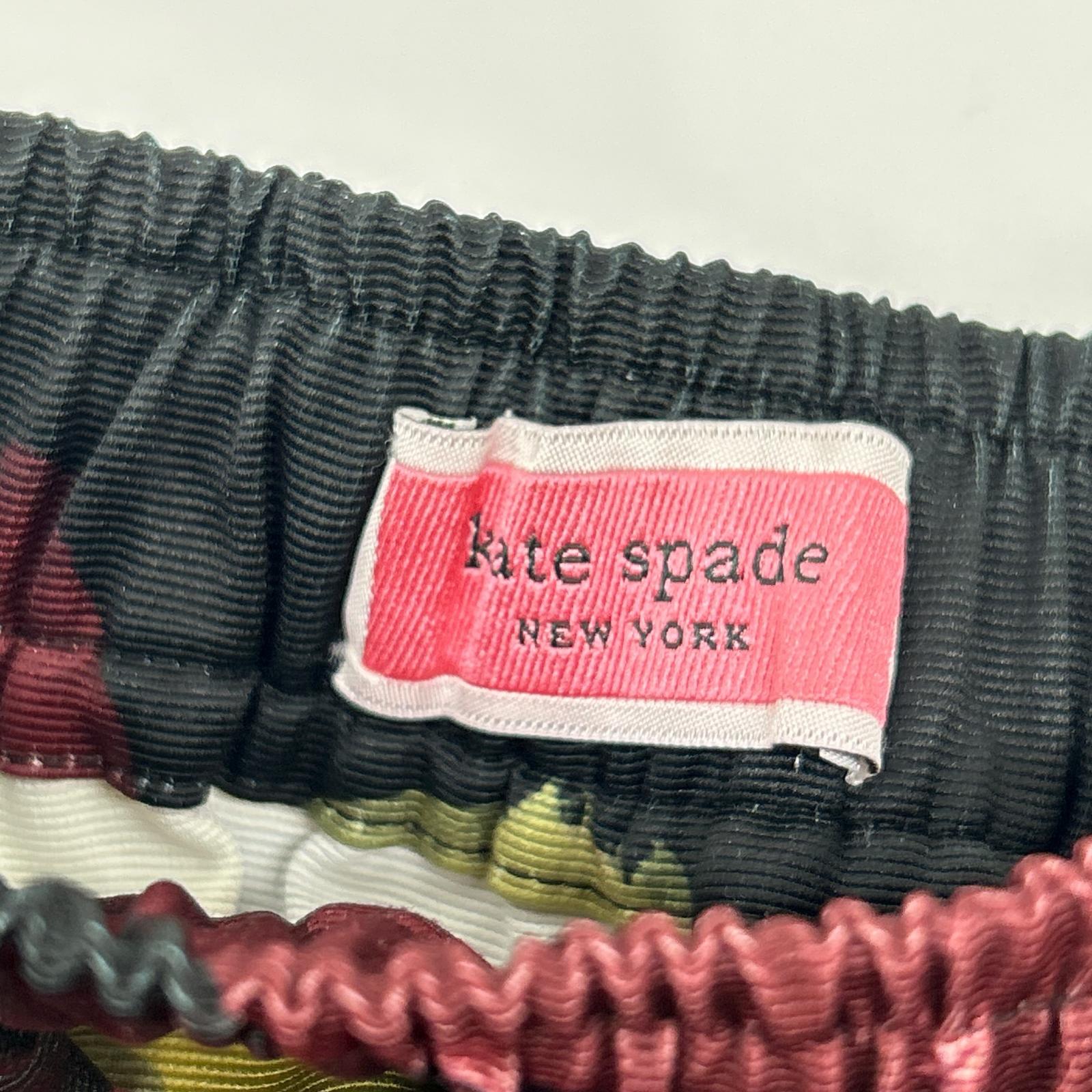 Kate spade ケイトスペード ブラック ボタニカルプリントロングスカート スカート