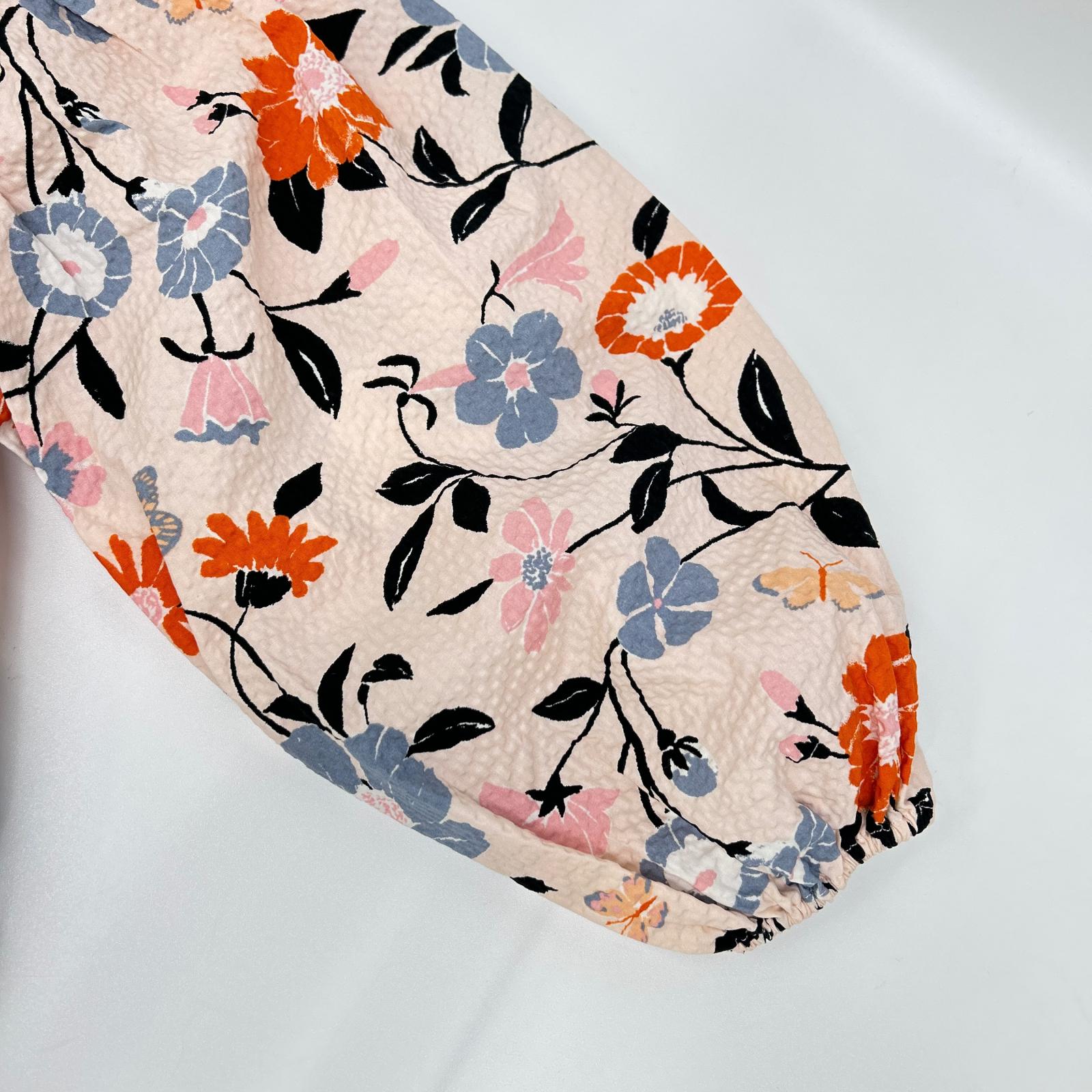 Kate spade ケイトスペード ピンク ベルト付きフローラルガーデンロングワンピース ワンピース