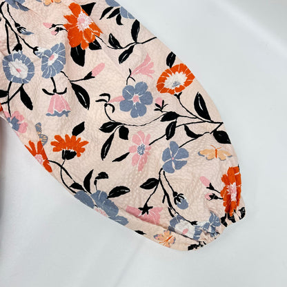 Kate spade ケイトスペード ピンク ベルト付きフローラルガーデンロングワンピース ワンピース