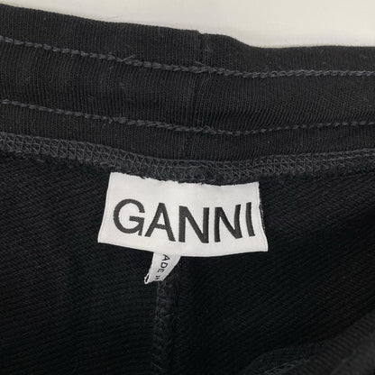 GANNI ガニー ブラック Isoli sweatpant/ロゴ入り スウェットパンツ ボトムス