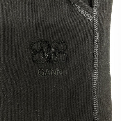 GANNI ガニー ブラック Isoli sweatpant/ロゴ入り スウェットパンツ ボトムス