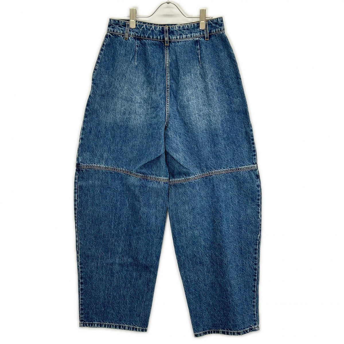 CO CO インディゴ ウォッシュ加工 デニムワイドパンツ ボトムス