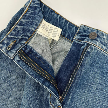CO CO インディゴ ウォッシュ加工 デニムワイドパンツ ボトムス