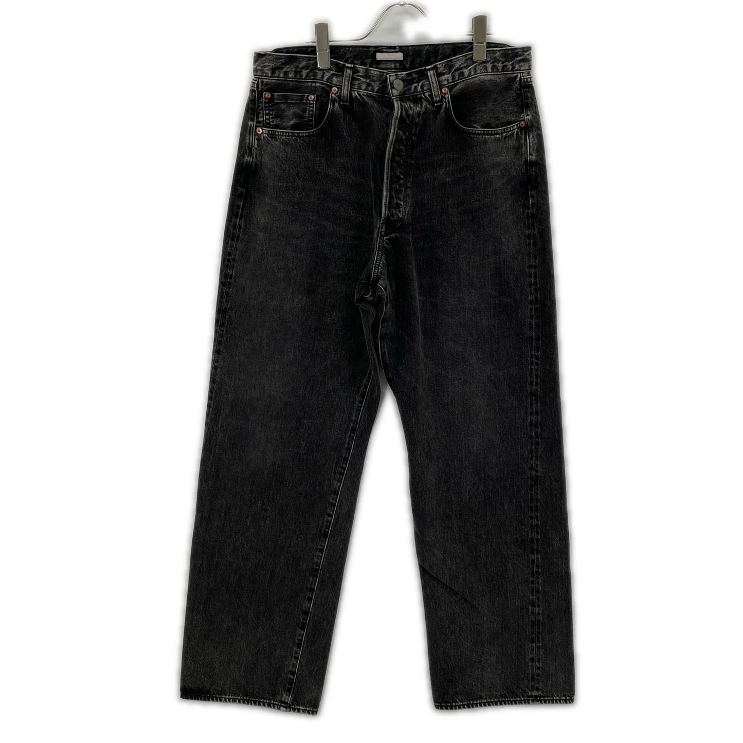 ULTERIOR アルテリア ブラック VINTAGE WASHED SELVEDGE BLACK DENIM 5P PANTS ボトムス