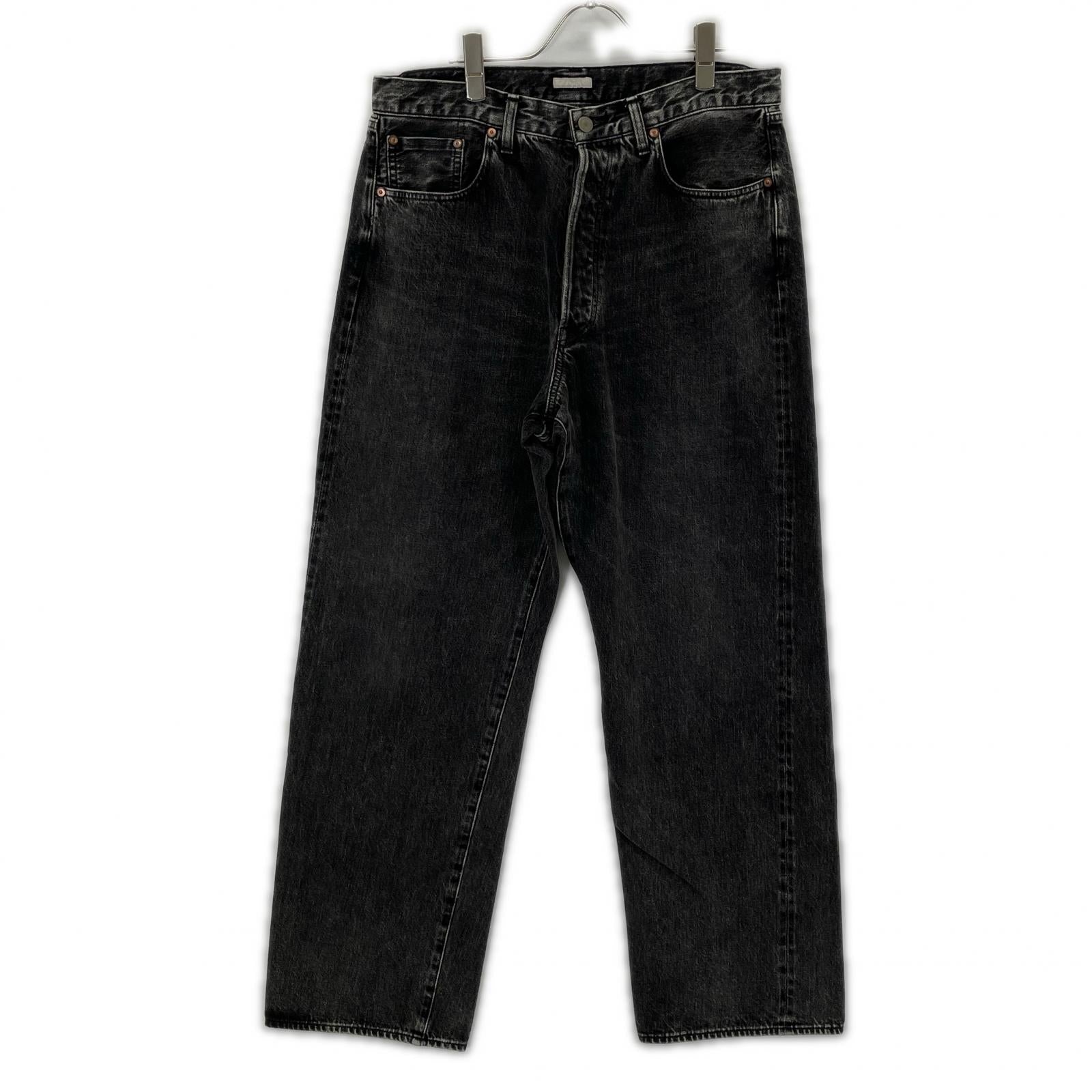 ULTERIOR アルテリア ブラック VINTAGE WASHED SELVEDGE BLACK DENIM 5P PANTS ボトムス