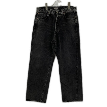 ULTERIOR アルテリア ブラック VINTAGE WASHED SELVEDGE BLACK DENIM 5P PANTS ボトムス