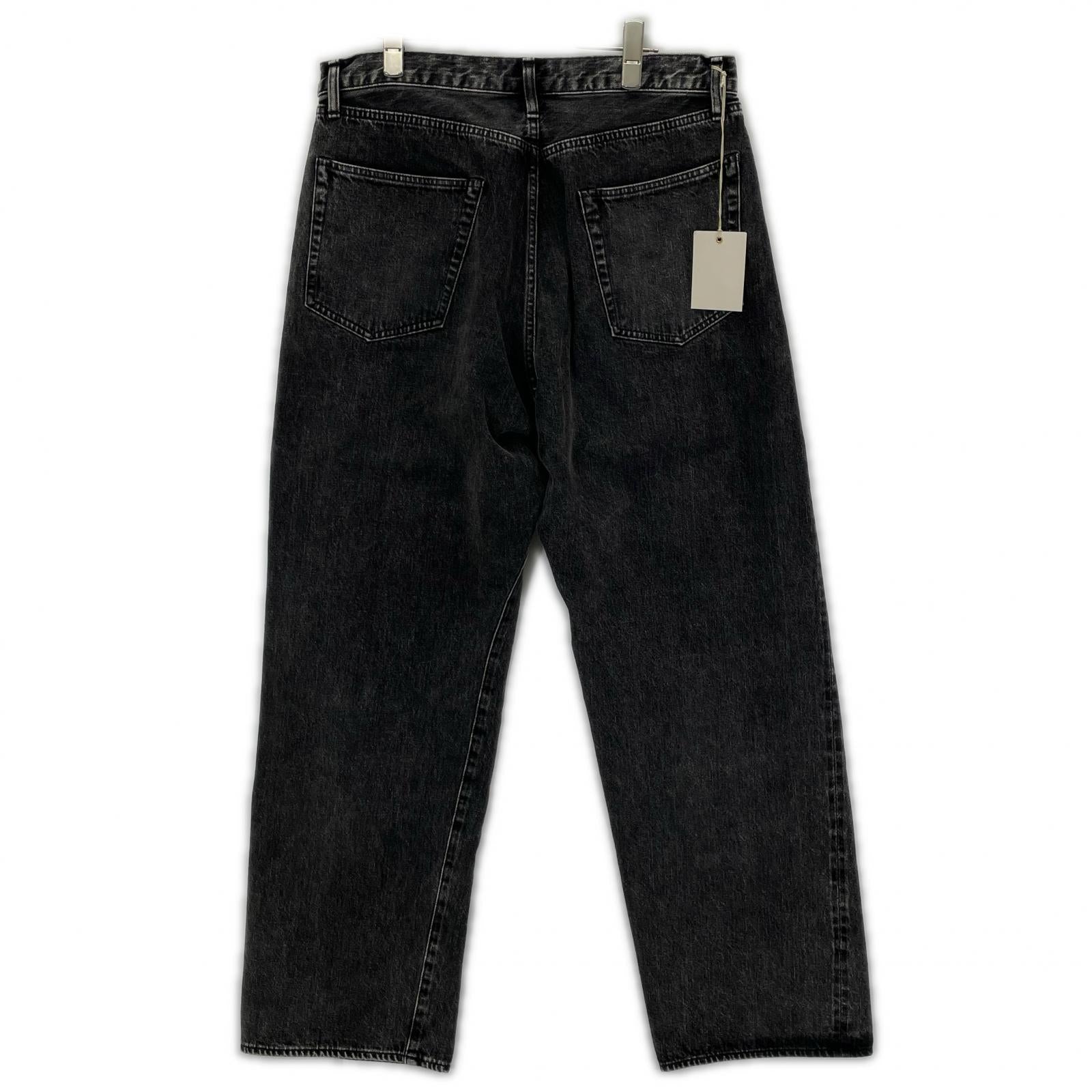 ULTERIOR アルテリア ブラック VINTAGE WASHED SELVEDGE BLACK DENIM 5P PANTS ボトムス