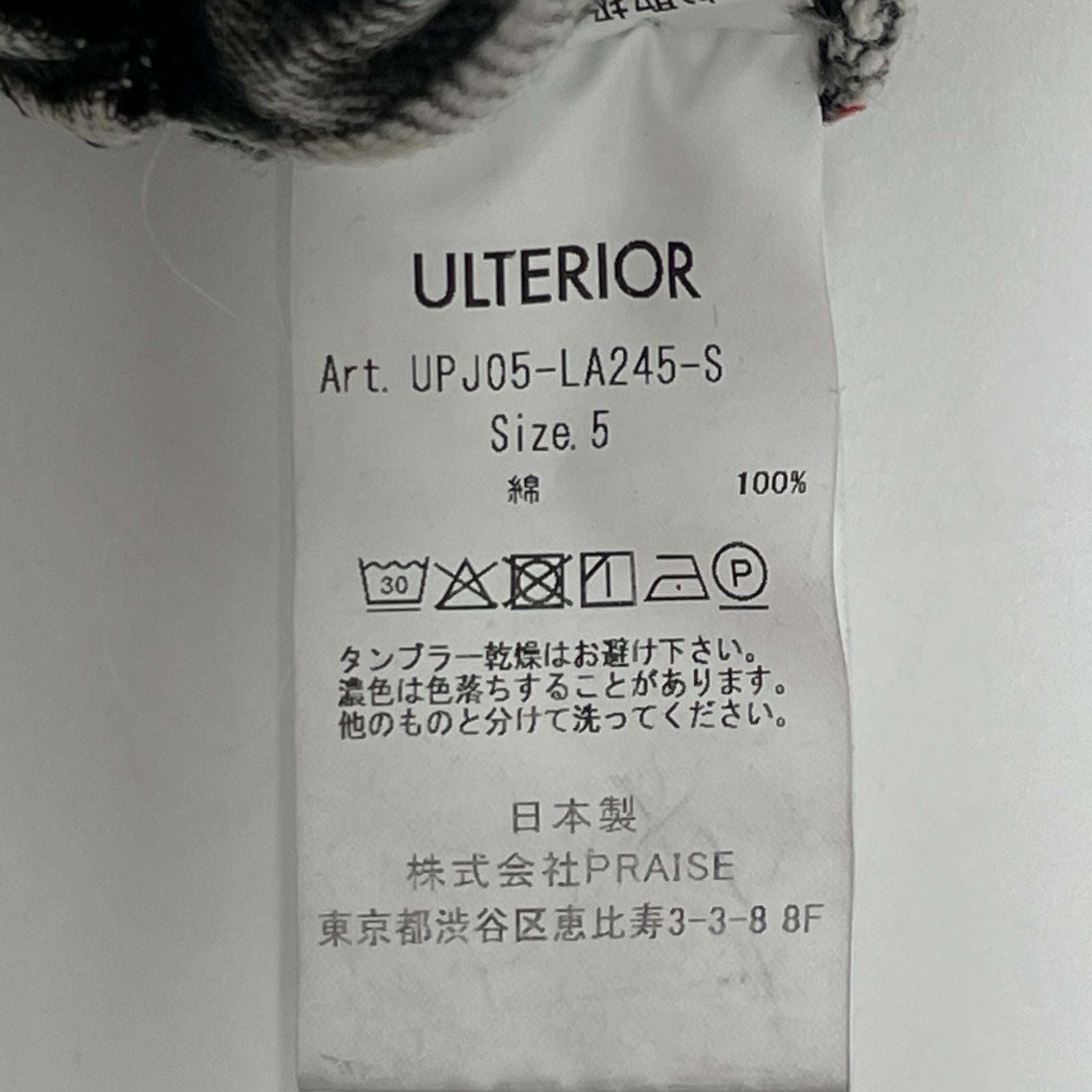 ULTERIOR アルテリア ブラック VINTAGE WASHED SELVEDGE BLACK DENIM 5P PANTS ボトムス