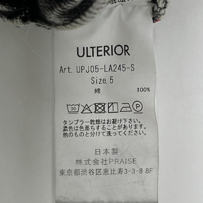 ULTERIOR アルテリア ブラック VINTAGE WASHED SELVEDGE BLACK DENIM 5P PANTS ボトムス