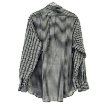 ULTERIOR アルテリア ブラック SUPER LIGHT WOOL CHECK SHIRT トップス