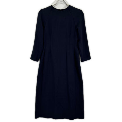 theory luxe セオリーリュクス ネイビー バックジップ 7部袖 ワンピース ワンピース