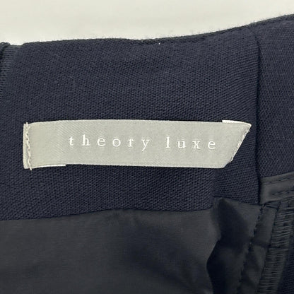 theory luxe セオリーリュクス ネイビー バックジップ 7部袖 ワンピース ワンピース