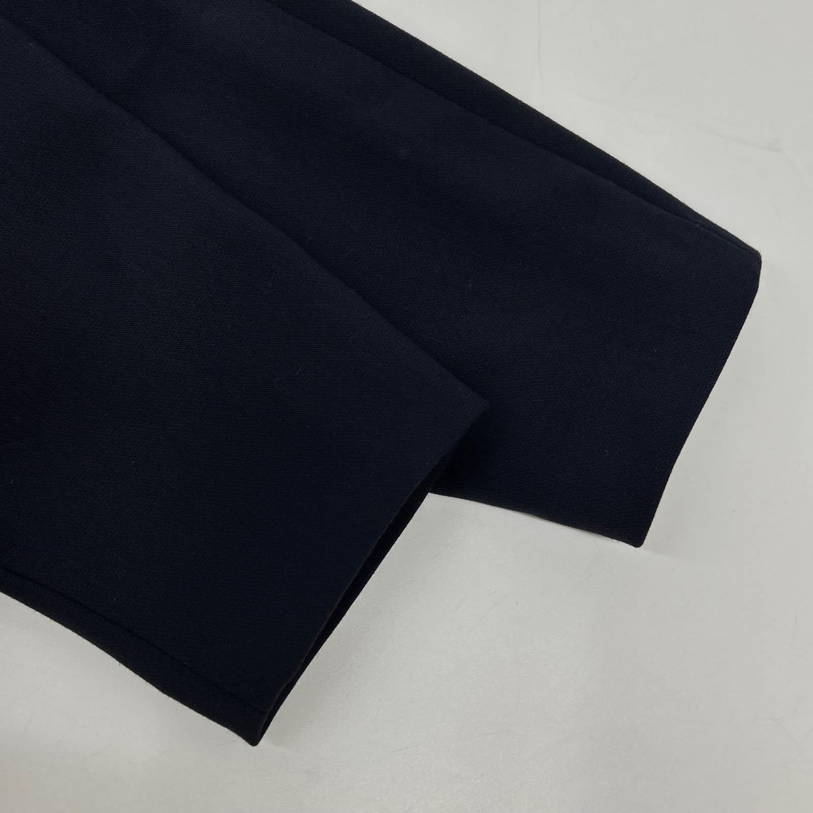 theory luxe セオリーリュクス ネイビー バックジップ 7部袖 ワンピース ワンピース