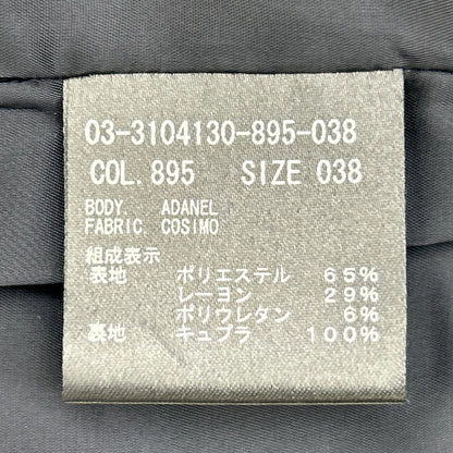 theory luxe セオリーリュクス ネイビー COSIMO ADANEL ノーカラー テーラードジャケット ジャケット