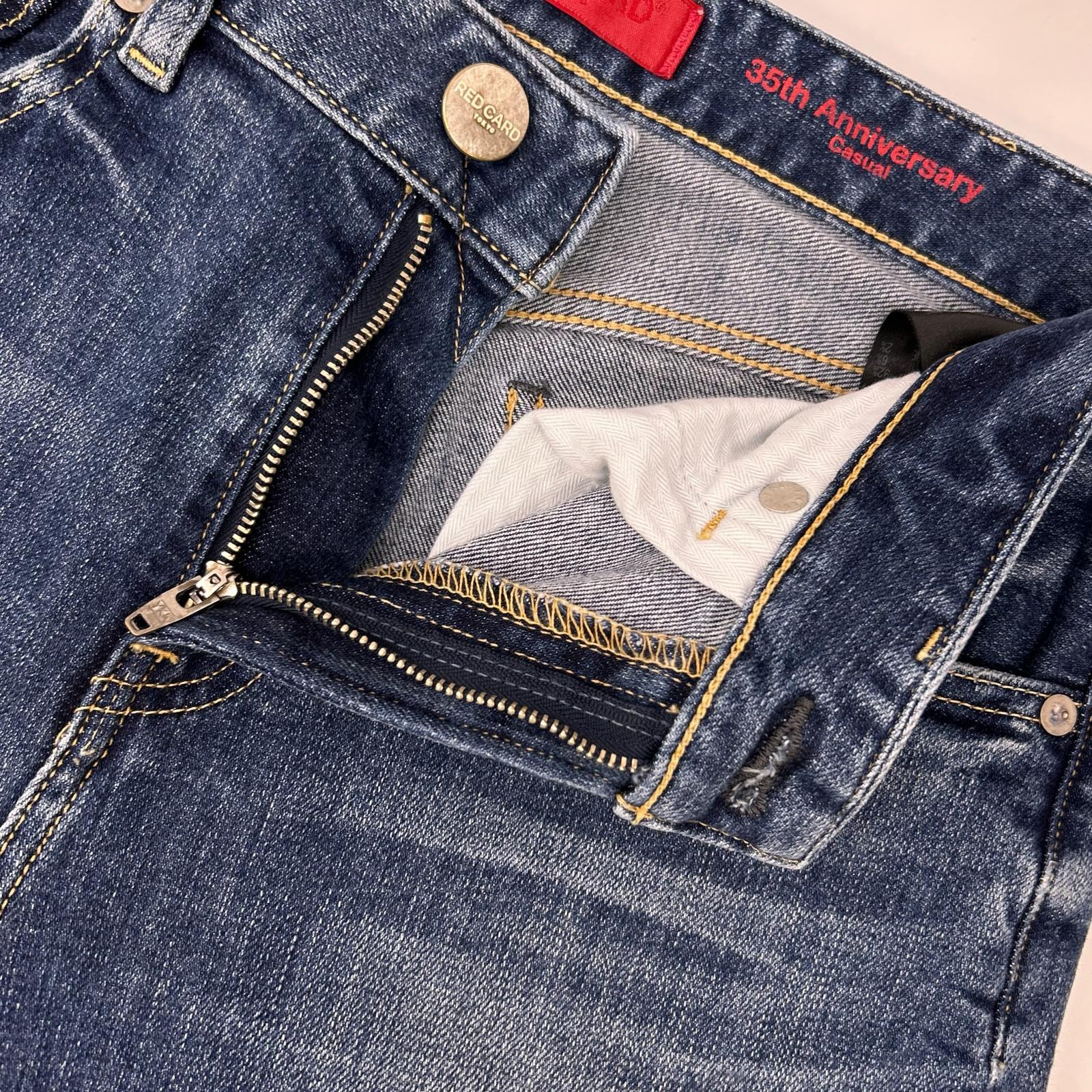 RED CARD レッドカード ブルー 35th Anniv Casual ストレート デニムパンツ ボトムス