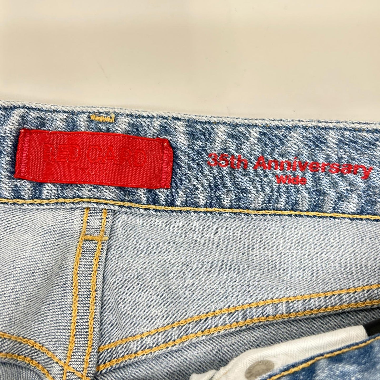 RED CARD レッドカード ライトブルー 35th Anniv ワイドシルエット デニムパンツ ボトムス