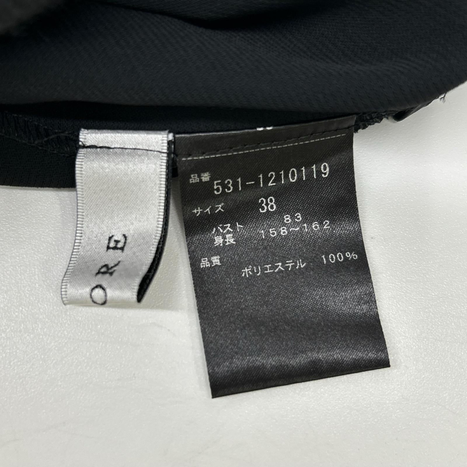 ADORE アドーア 531-1210119 ブラック PEミドルジョーゼット トップス