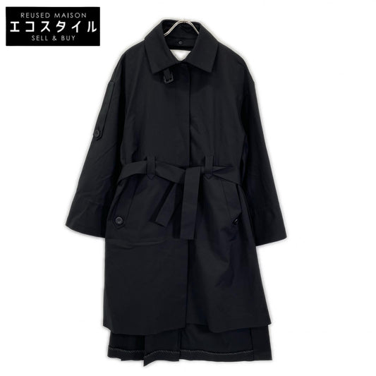 ADORE アドーア 531-9152201 ブラック コンパクトコットンストレッチコート コート