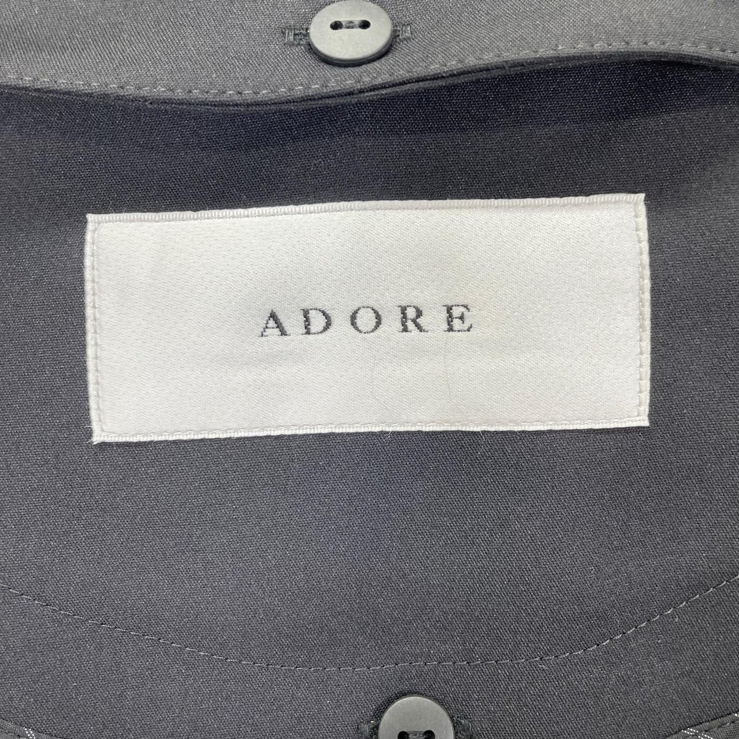 ADORE アドーア 531-9152201 ブラック コンパクトコットンストレッチコート コート