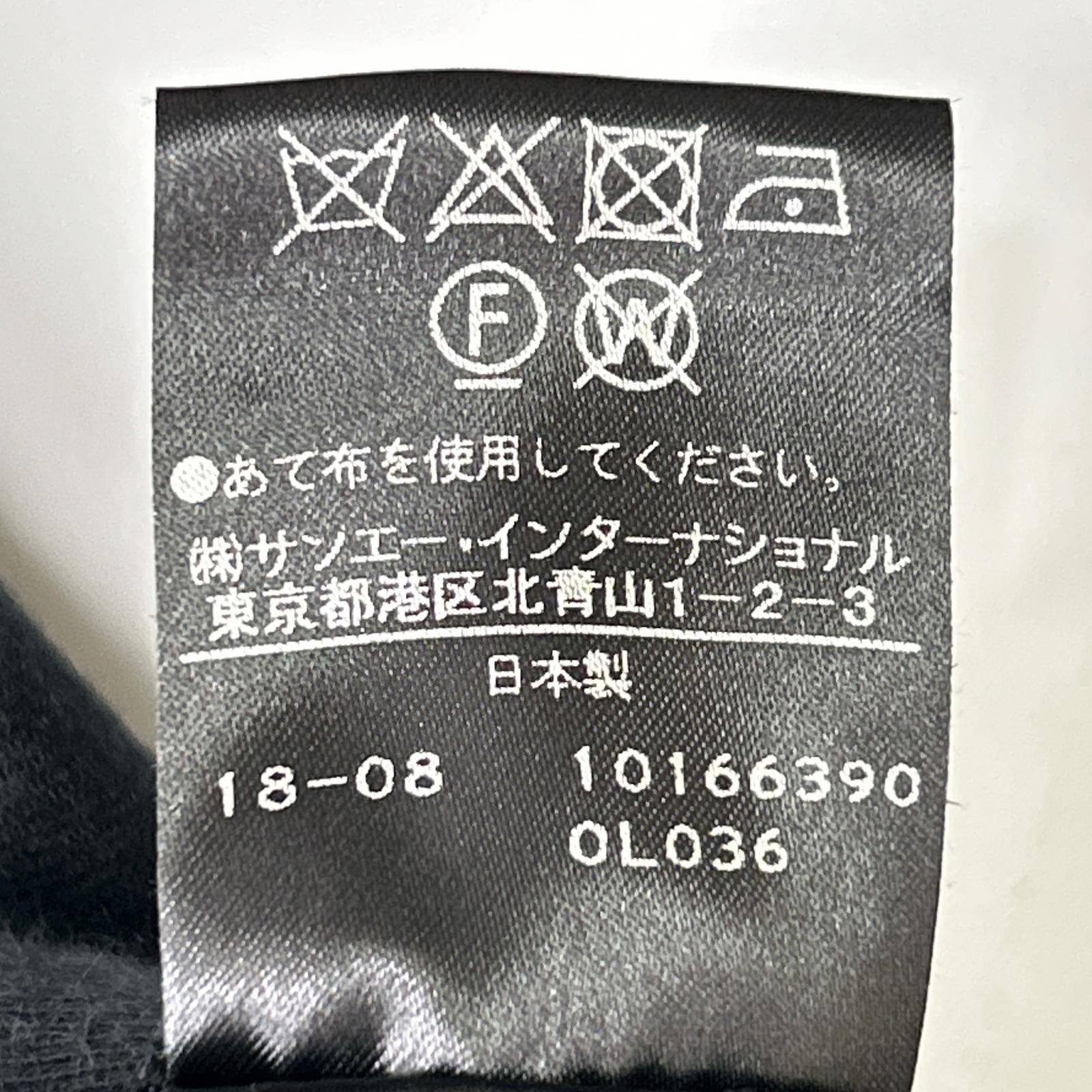 ADORE アドーア 531-8210928 ブラック ウール バックボタンプリーツスリーブブラウス トップス
