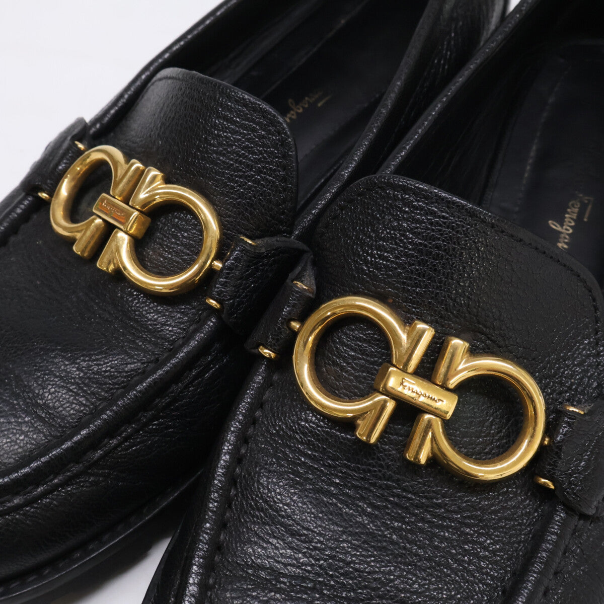 SalvatoreFerragamo サルバトーレフェラガモ ROLO ダブルガンチーニ レザー ローファー シューズ