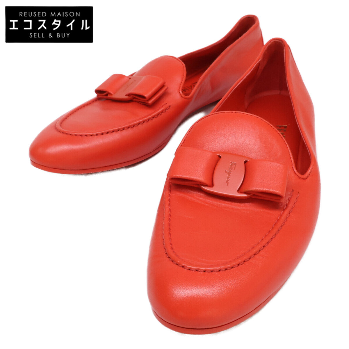 SalvatoreFerragamo サルバトーレフェラガモ 【美品】LESLEY ヴァラリボン ローファー シューズ シューズ