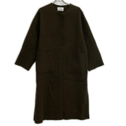 ReNorm by A.T リノームバイエーティー Khaki Wool Long Coat with Cape Coat