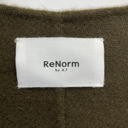 ReNorm by A.T リノームバイエーティー Khaki Wool Long Coat with Cape Coat