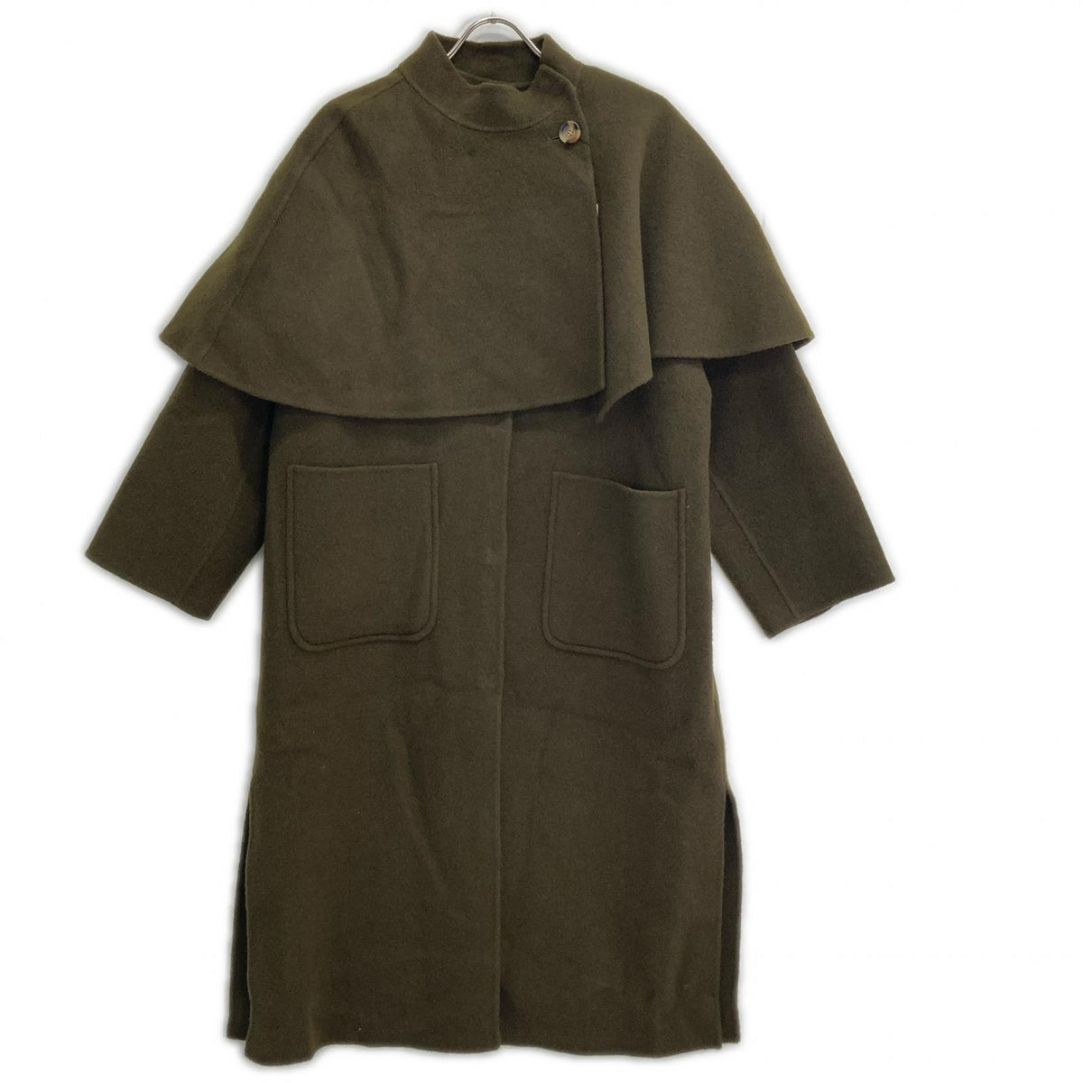 ReNorm by A.T リノームバイエーティー Khaki Wool Long Coat with Cape Coat