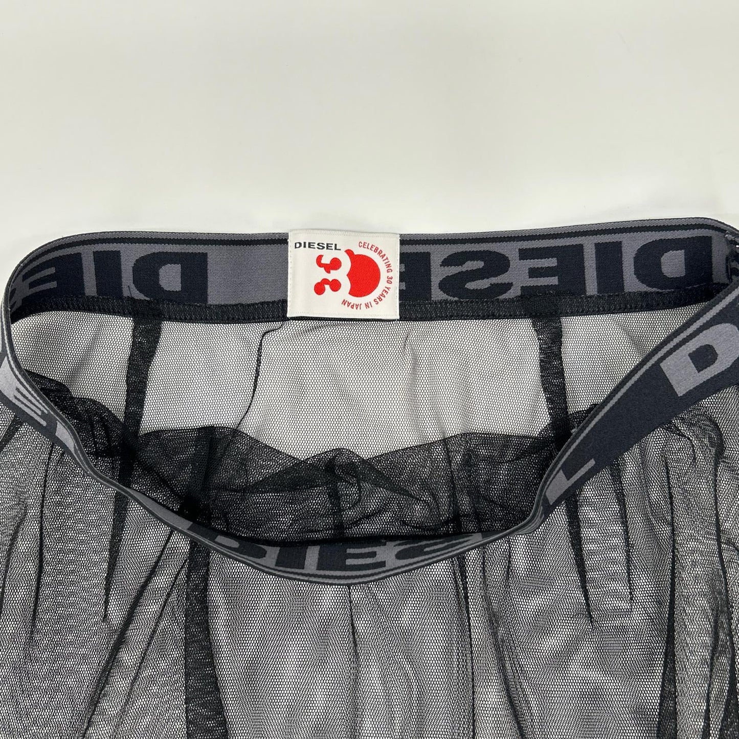 DIESEL ディーゼル ブラック ウエストゴム シアー チュールスカート スカート