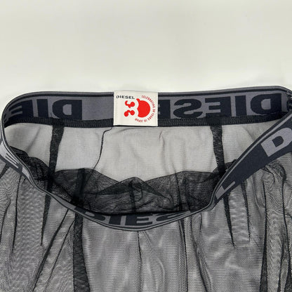 DIESEL ディーゼル ブラック ウエストゴム シアー チュールスカート スカート