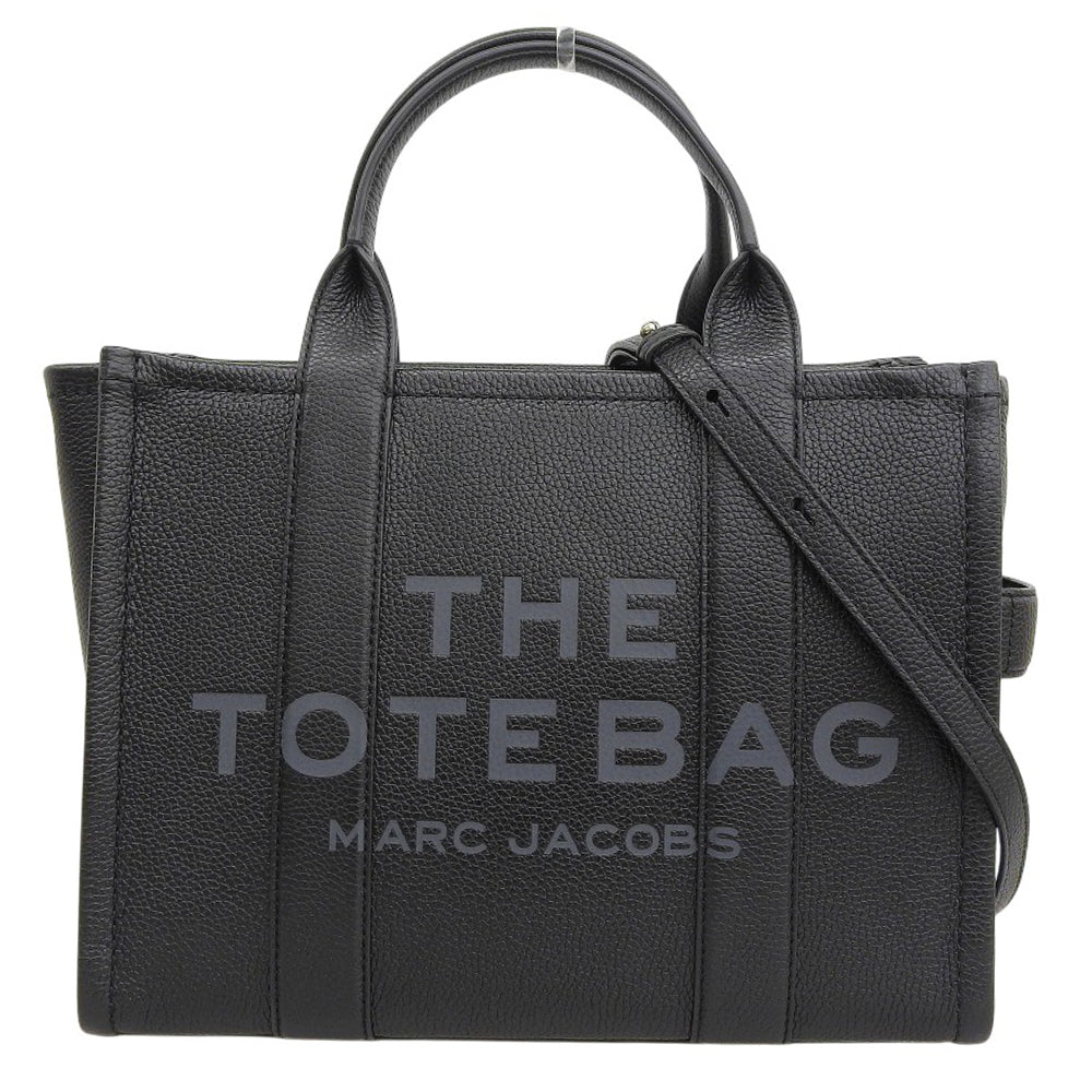 MARC JACOBS マーク ジェイコブス 美品 ザ レザートート バッグ ミディアム 2WAYショルダーバッグ トートバッグ レディース 黒 ブラック トートバッグ