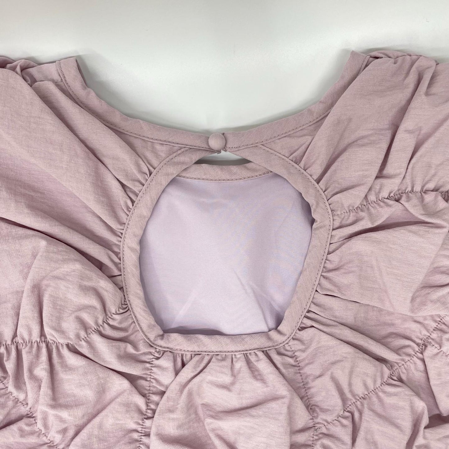 Ameri アメリ ピンク BUMPY GATHER BACK OPEN TOP/ノースリーブトップス トップス