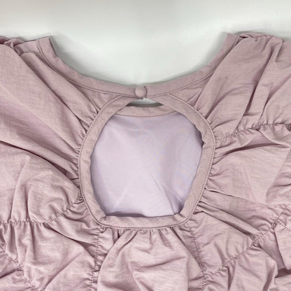 Ameri アメリ ピンク BUMPY GATHER BACK OPEN TOP/ノースリーブトップス トップス