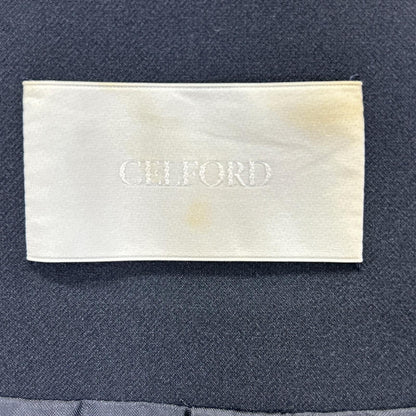 CELFORD セルフォード 24SS ブラック 比翼 フリルギャザーベスト トップス
