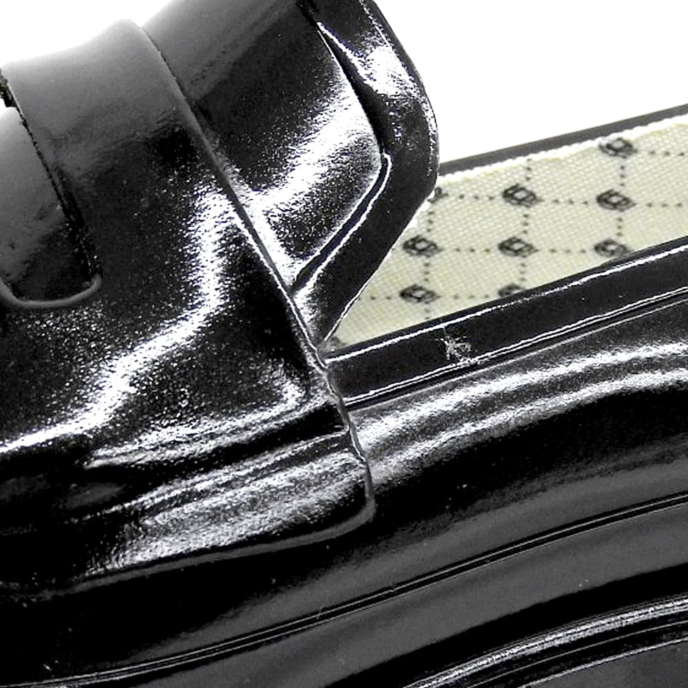 HUNTER ハンター 新品同様 GLOSS TASSEL PENNY LOAFER/防水性ローファー シューズ レディース ブラック 6 シューズ