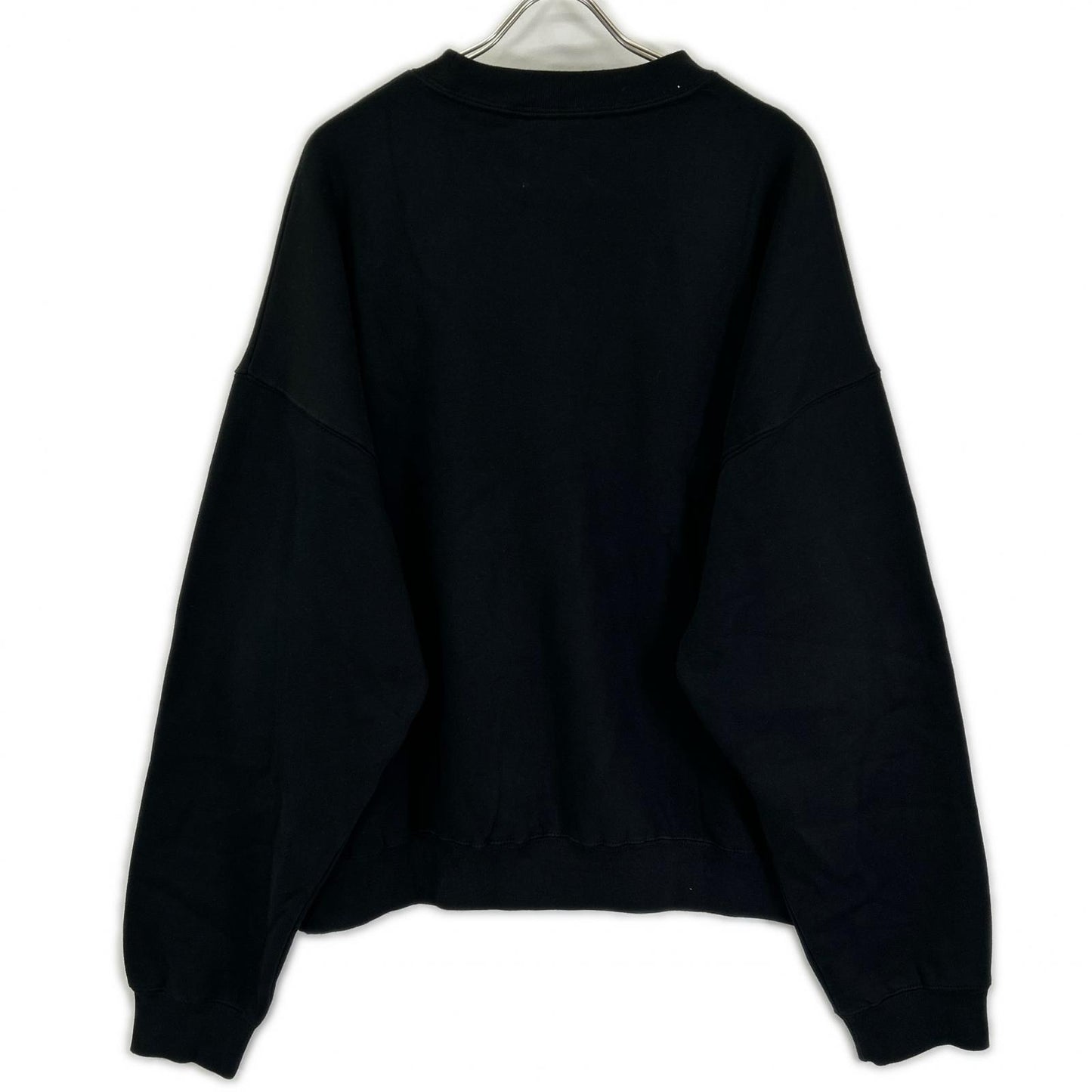 Essentials エッセンシャルズ ブラック ワンポイントロゴプリント FOG ロングスリーブ スウェット トップス