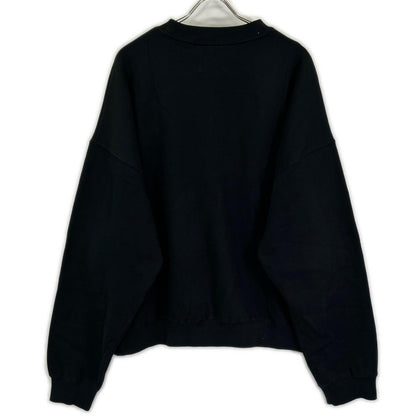 Essentials エッセンシャルズ ブラック ワンポイントロゴプリント FOG ロングスリーブ スウェット トップス